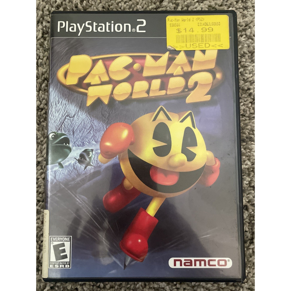 Pac Man World 2 PS2 (Sony PlayStation 2) Black Label Complete w/Manual